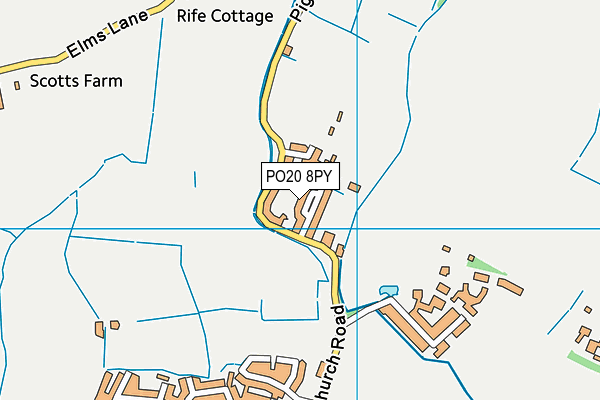 PO20 8PY map - OS VectorMap District (Ordnance Survey)