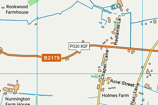 PO20 8QF map - OS VectorMap District (Ordnance Survey)