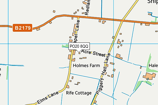 PO20 8QQ map - OS VectorMap District (Ordnance Survey)