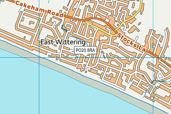 PO20 8RA map - OS VectorMap District (Ordnance Survey)