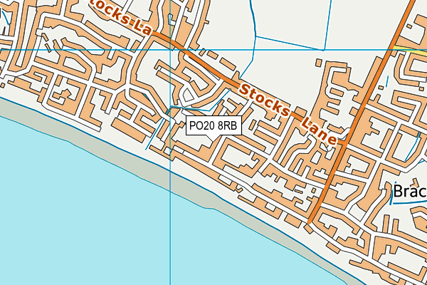 PO20 8RB map - OS VectorMap District (Ordnance Survey)