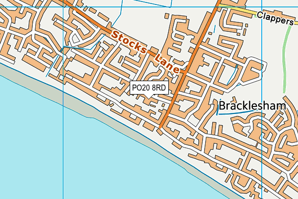 PO20 8RD map - OS VectorMap District (Ordnance Survey)