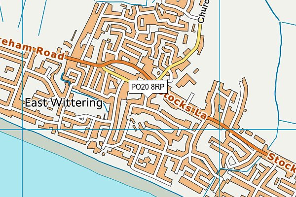 PO20 8RP map - OS VectorMap District (Ordnance Survey)