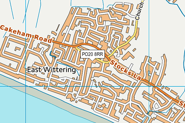 PO20 8RR map - OS VectorMap District (Ordnance Survey)