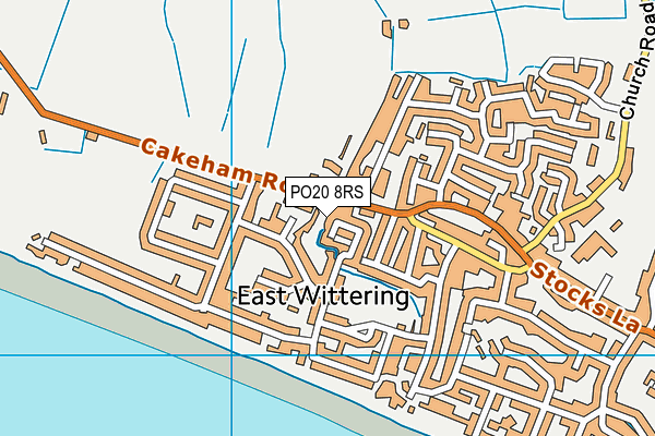 PO20 8RS map - OS VectorMap District (Ordnance Survey)