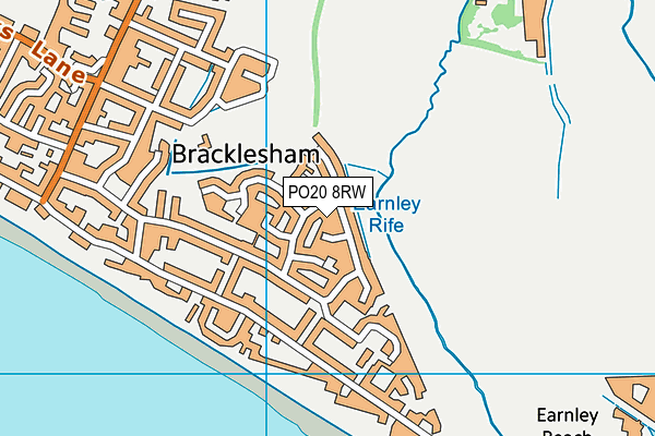 PO20 8RW map - OS VectorMap District (Ordnance Survey)