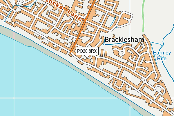 PO20 8RX map - OS VectorMap District (Ordnance Survey)