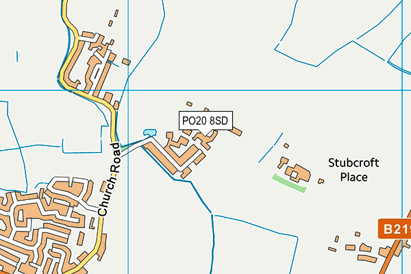 PO20 8SD map - OS VectorMap District (Ordnance Survey)