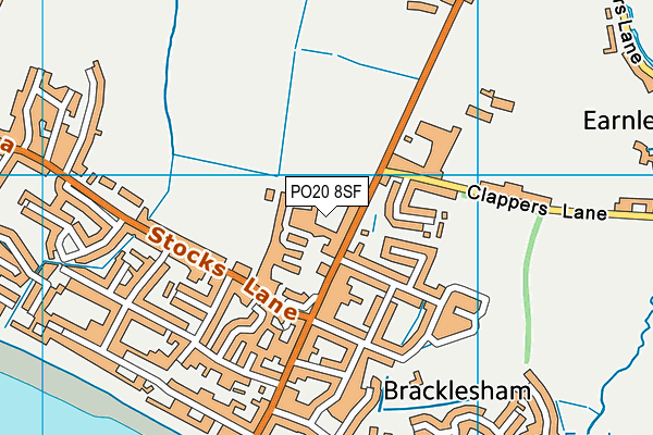 PO20 8SF map - OS VectorMap District (Ordnance Survey)