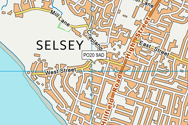 PO20 9AD map - OS VectorMap District (Ordnance Survey)