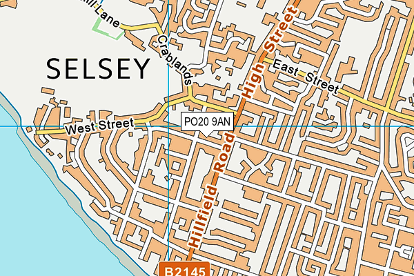 PO20 9AN map - OS VectorMap District (Ordnance Survey)