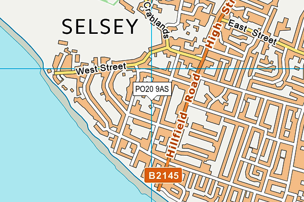 PO20 9AS map - OS VectorMap District (Ordnance Survey)