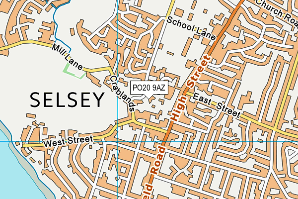 PO20 9AZ map - OS VectorMap District (Ordnance Survey)