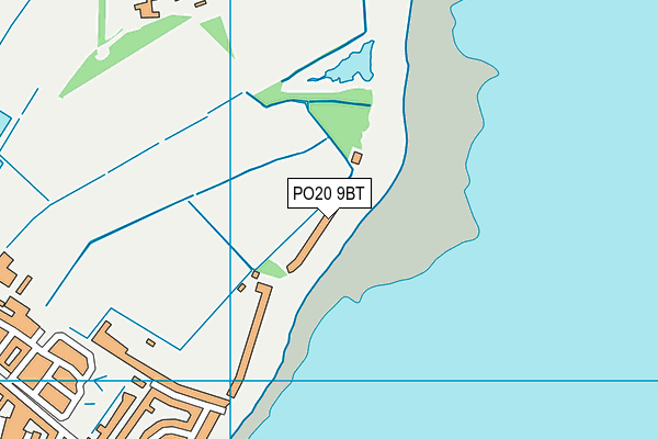 PO20 9BT map - OS VectorMap District (Ordnance Survey)