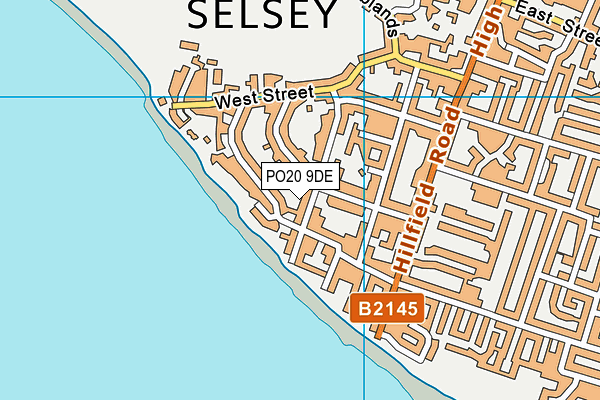 PO20 9DE map - OS VectorMap District (Ordnance Survey)