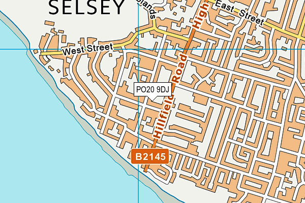 PO20 9DJ map - OS VectorMap District (Ordnance Survey)