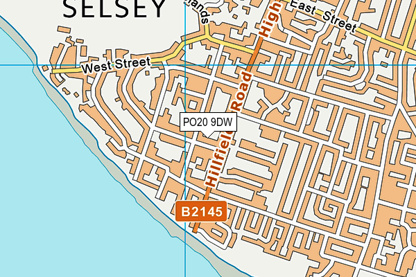 PO20 9DW map - OS VectorMap District (Ordnance Survey)