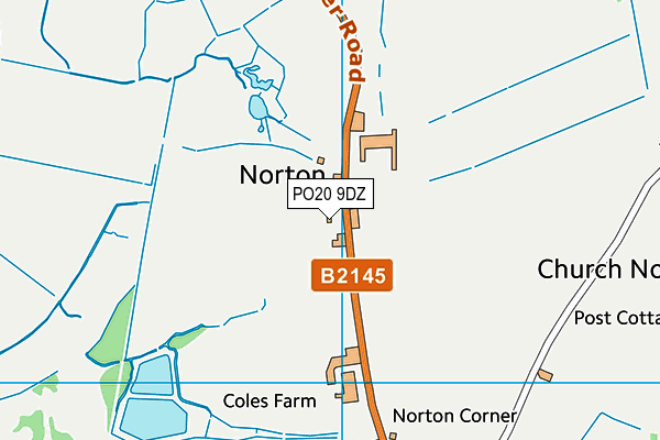 PO20 9DZ map - OS VectorMap District (Ordnance Survey)