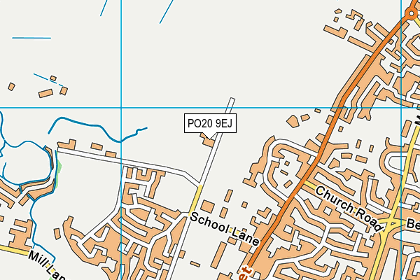 PO20 9EJ map - OS VectorMap District (Ordnance Survey)