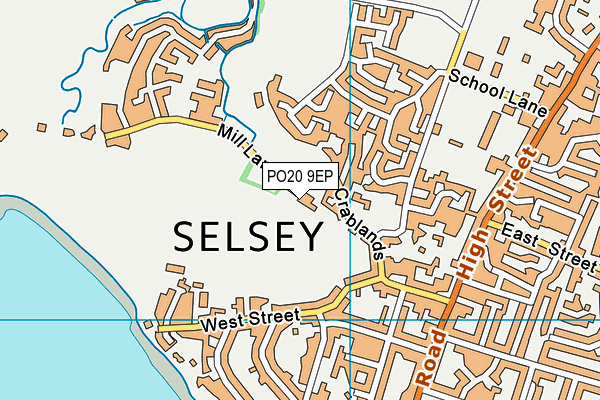 PO20 9EP map - OS VectorMap District (Ordnance Survey)