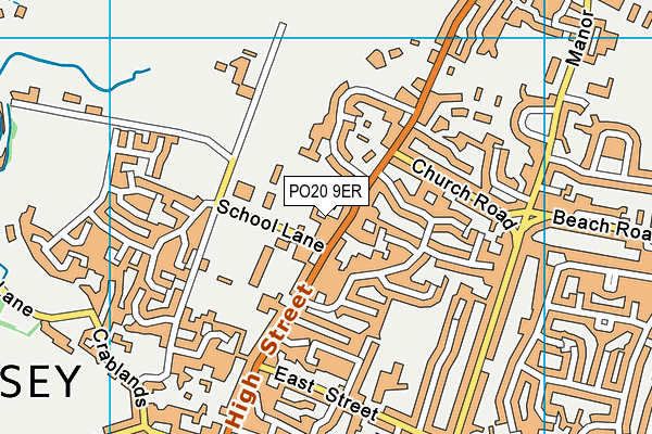 PO20 9ER map - OS VectorMap District (Ordnance Survey)