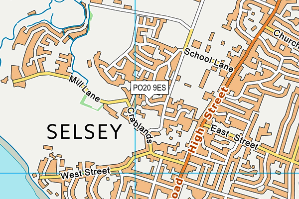 PO20 9ES map - OS VectorMap District (Ordnance Survey)