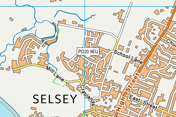 PO20 9EU map - OS VectorMap District (Ordnance Survey)