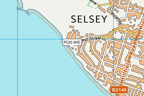 PO20 9HD map - OS VectorMap District (Ordnance Survey)