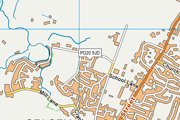 PO20 9JD map - OS VectorMap District (Ordnance Survey)