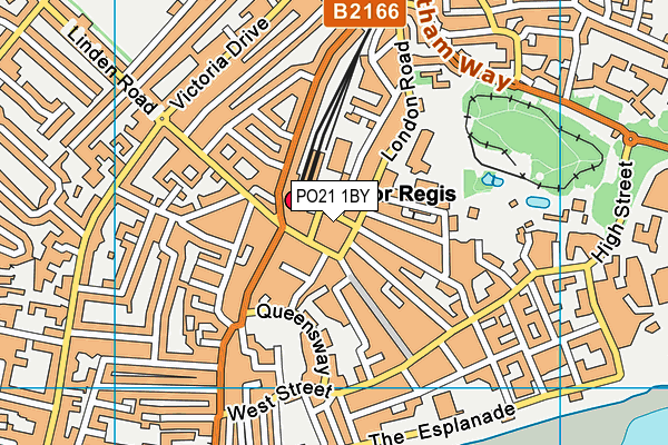 PO21 1BY map - OS VectorMap District (Ordnance Survey)