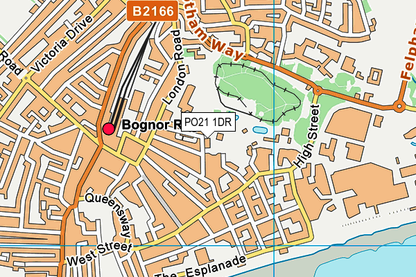 PO21 1DR map - OS VectorMap District (Ordnance Survey)