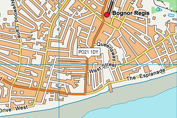PO21 1DY map - OS VectorMap District (Ordnance Survey)