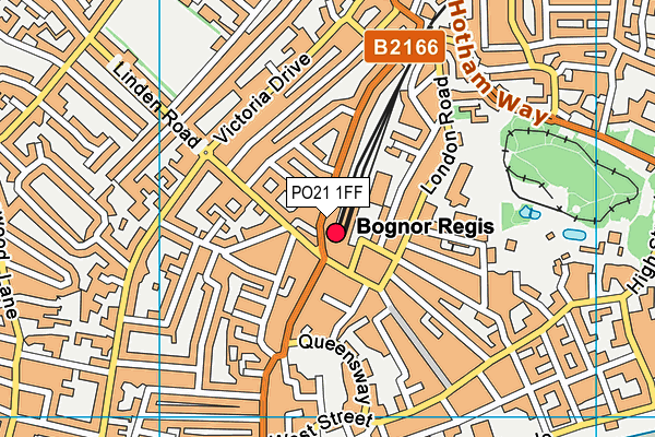 PO21 1FF map - OS VectorMap District (Ordnance Survey)