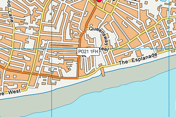 PO21 1FH map - OS VectorMap District (Ordnance Survey)