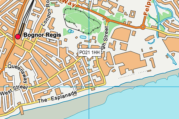 PO21 1HH map - OS VectorMap District (Ordnance Survey)