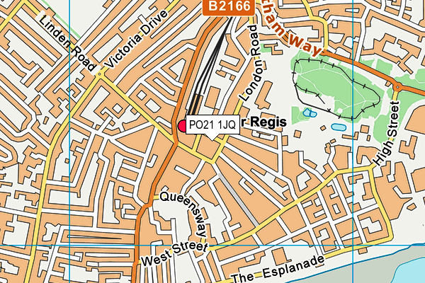 PO21 1JQ map - OS VectorMap District (Ordnance Survey)