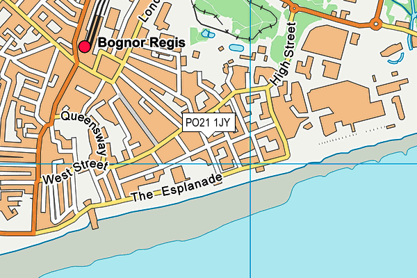 PO21 1JY map - OS VectorMap District (Ordnance Survey)