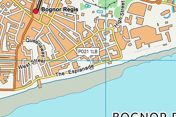 PO21 1LB map - OS VectorMap District (Ordnance Survey)