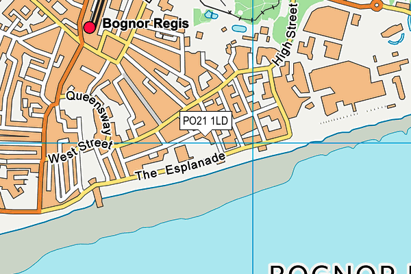 PO21 1LD map - OS VectorMap District (Ordnance Survey)