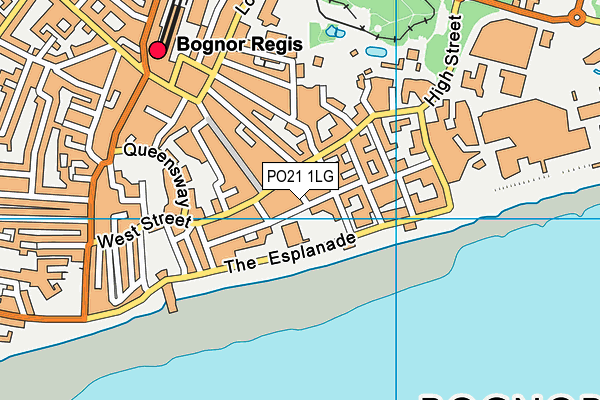 PO21 1LG map - OS VectorMap District (Ordnance Survey)