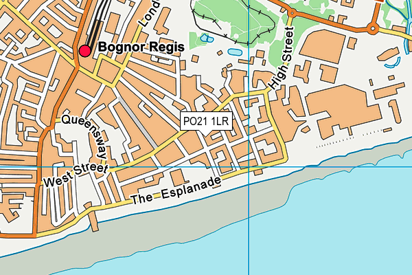 PO21 1LR map - OS VectorMap District (Ordnance Survey)