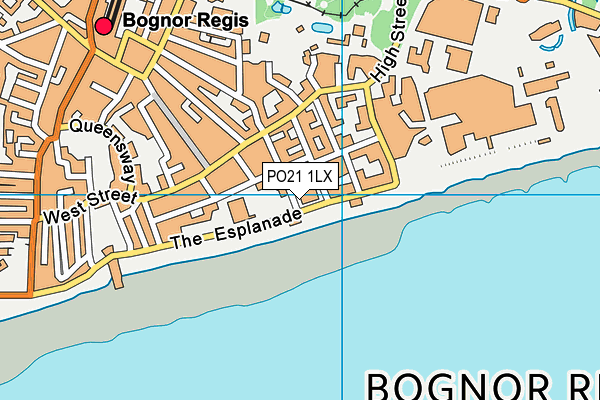 PO21 1LX map - OS VectorMap District (Ordnance Survey)
