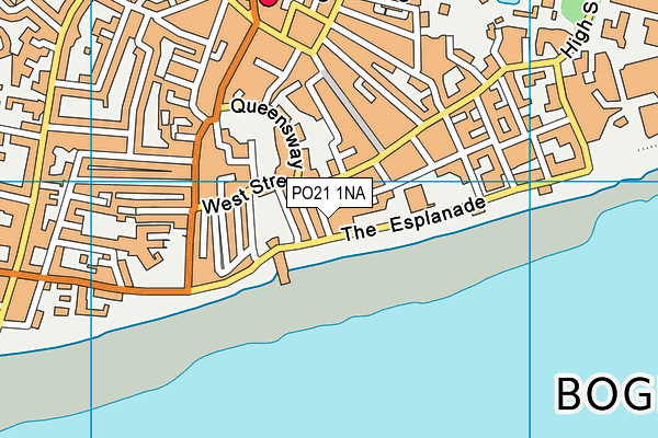 PO21 1NA map - OS VectorMap District (Ordnance Survey)
