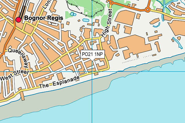 PO21 1NP map - OS VectorMap District (Ordnance Survey)