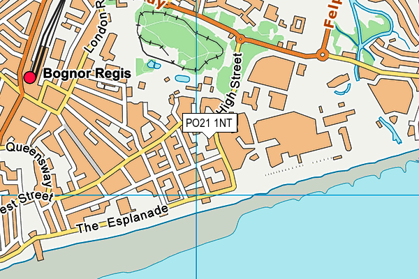 PO21 1NT map - OS VectorMap District (Ordnance Survey)
