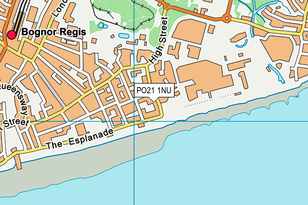 PO21 1NU map - OS VectorMap District (Ordnance Survey)