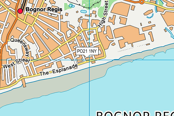 PO21 1NY map - OS VectorMap District (Ordnance Survey)