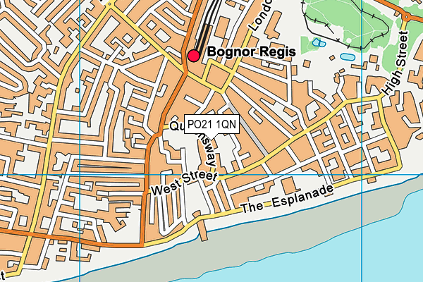 PO21 1QN map - OS VectorMap District (Ordnance Survey)