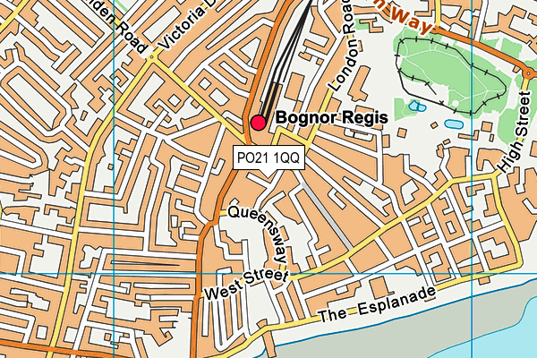 PO21 1QQ map - OS VectorMap District (Ordnance Survey)