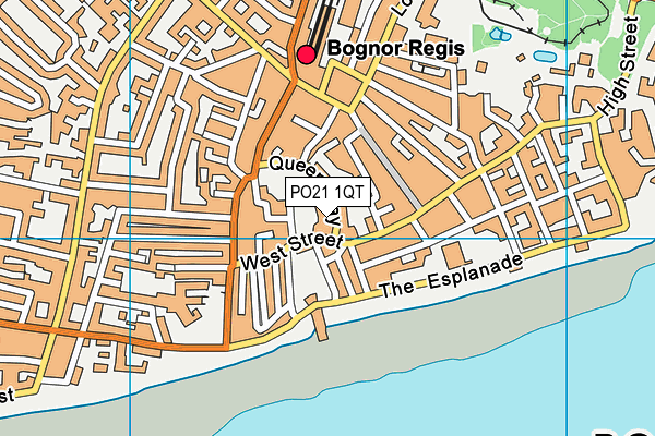 PO21 1QT map - OS VectorMap District (Ordnance Survey)